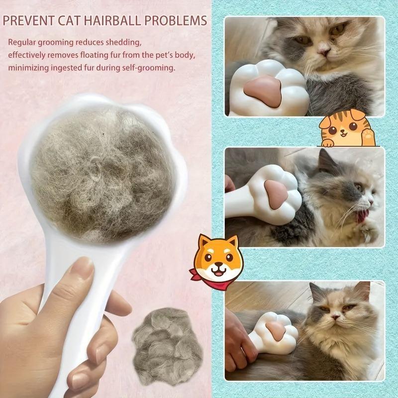 Paw Shaped Pet Comb - Massage & Groom Pet Hair Remover Brush