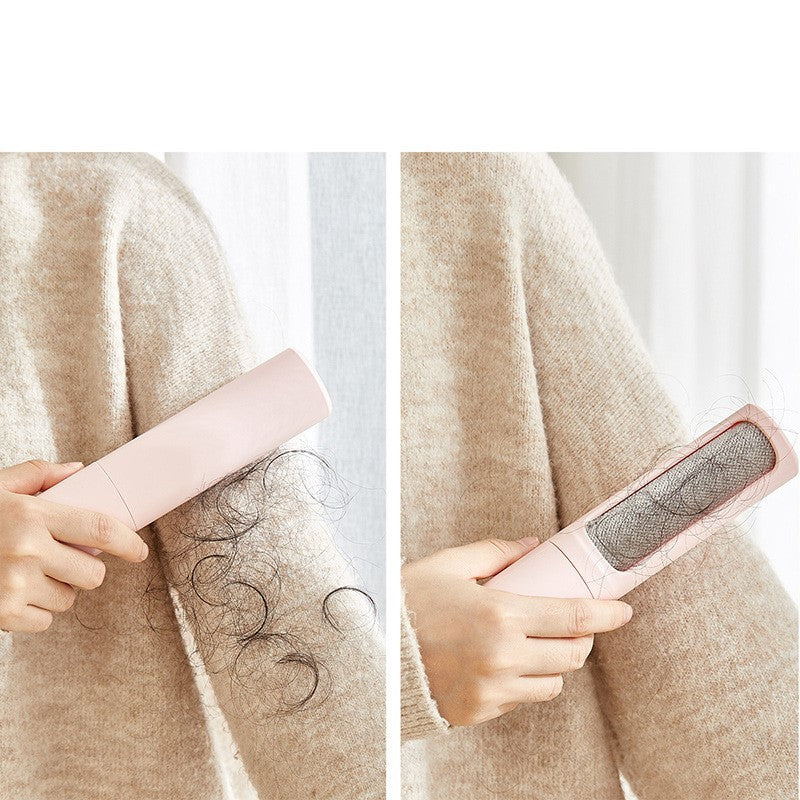 Self-Cleaning Pet Hair Brush for Clothes and Furniture, Home & Travel