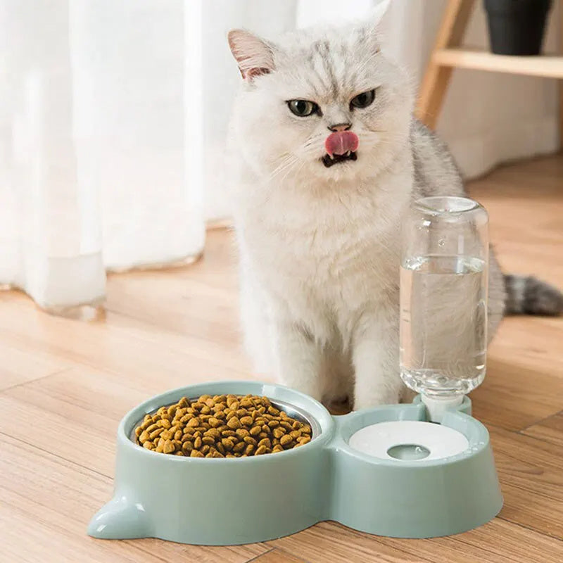 EasyFlow Gravity Pet Water Dispenser & food bowl
