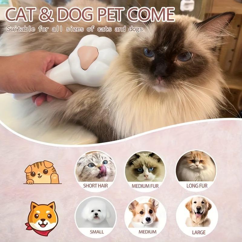 Paw Shaped Pet Comb - Massage & Groom Pet Hair Remover Brush