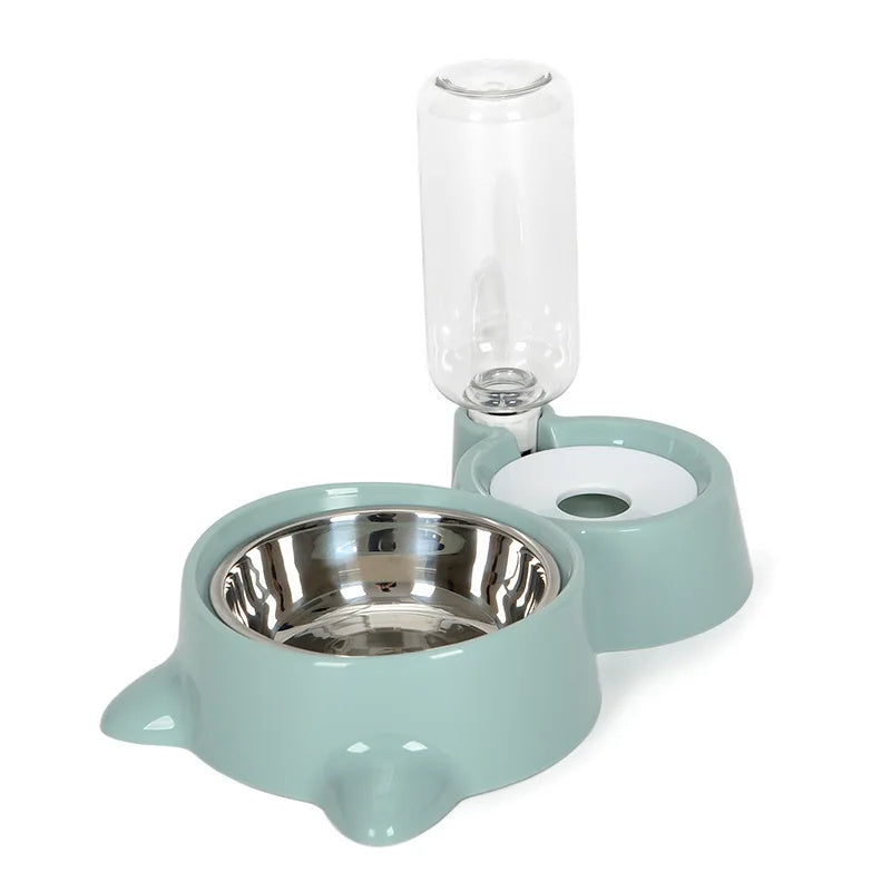 EasyFlow Gravity Pet Water Dispenser & food bowl