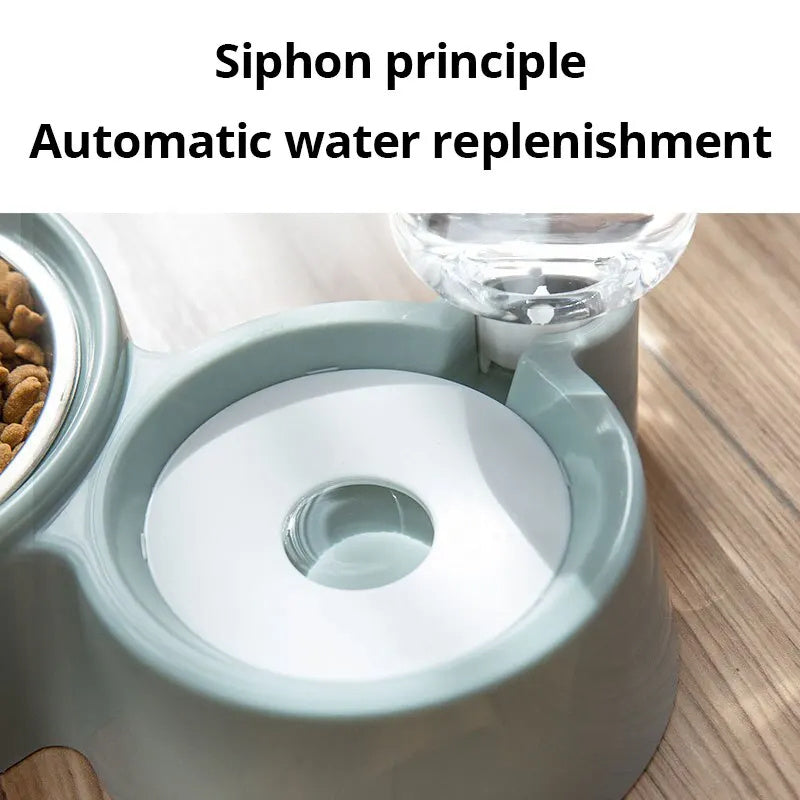 EasyFlow Gravity Pet Water Dispenser & food bowl