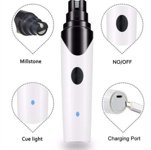 Safe Pet Nail Clippers USB Charging Electric Trimmer