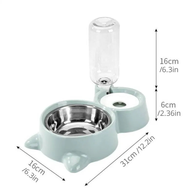 EasyFlow Gravity Pet Water Dispenser & food bowl