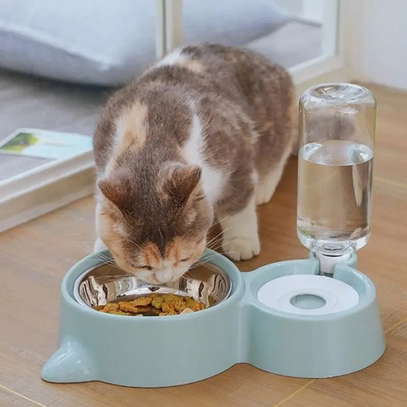 EasyFlow Gravity Pet Water Dispenser & food bowl