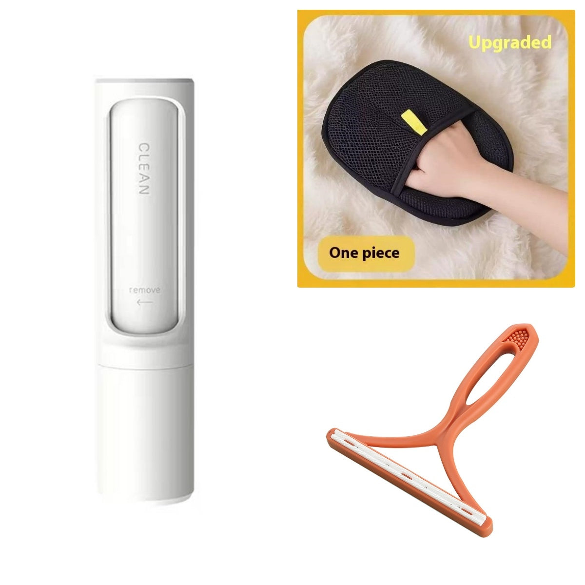 Self-Cleaning Pet Hair Brush for Clothes and Furniture, Home & Travel
