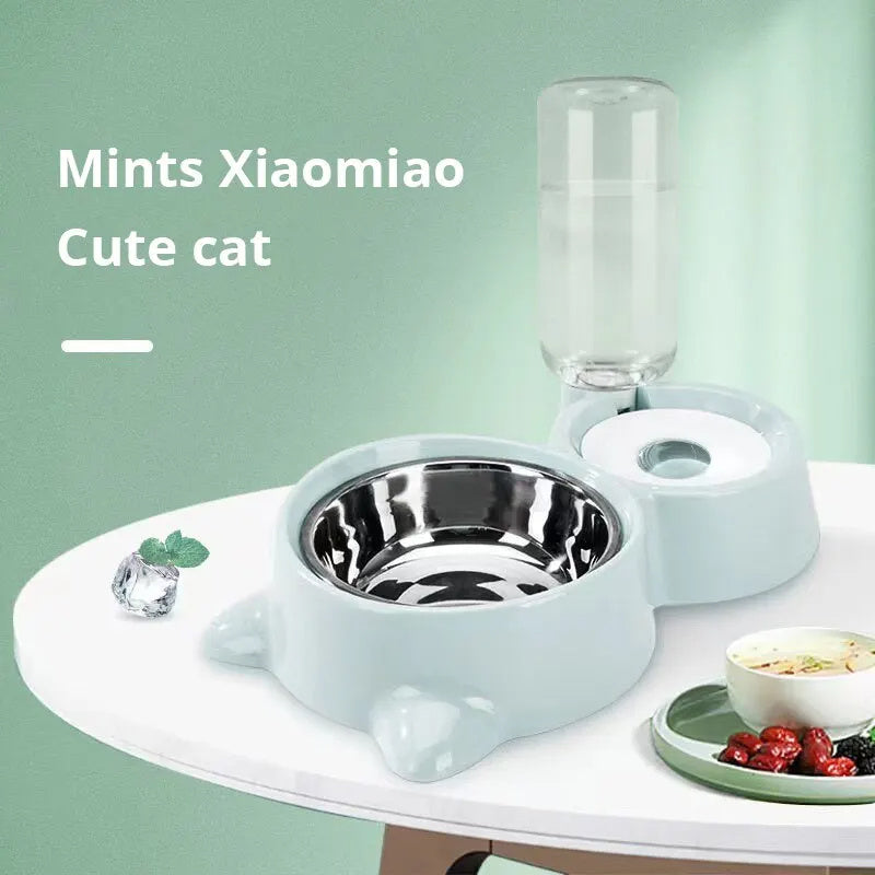 EasyFlow Gravity Pet Water Dispenser & food bowl