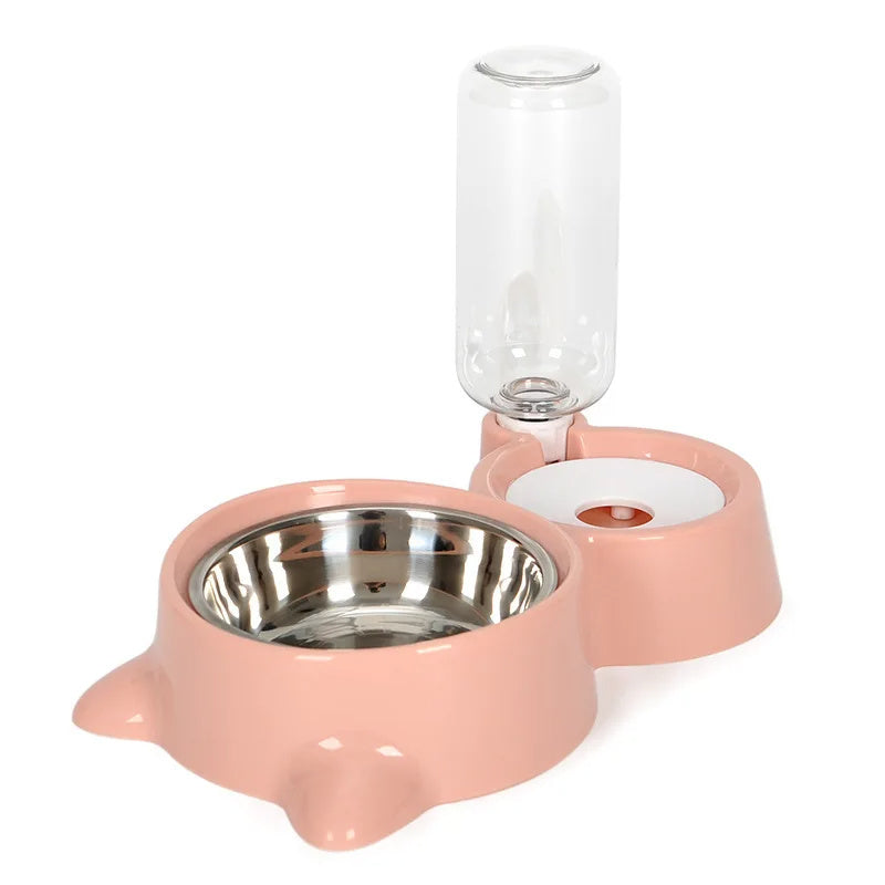 EasyFlow Gravity Pet Water Dispenser & food bowl