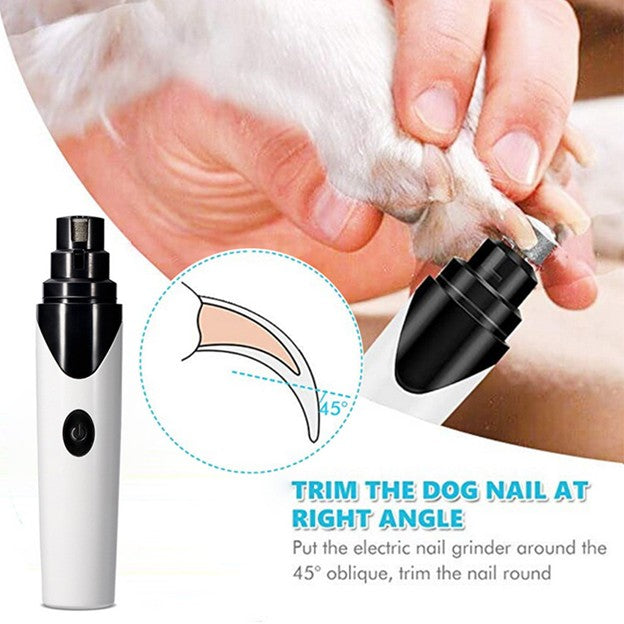 Safe Pet Nail Clippers USB Charging Electric Trimmer